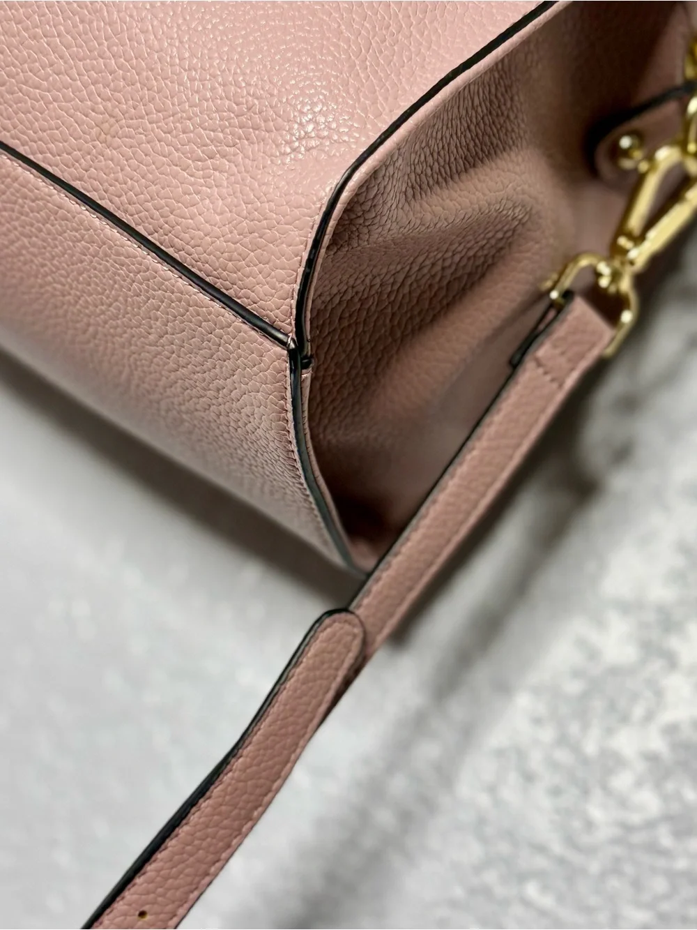 Steve Madden Blush Pink Structured Satchel with Removable Strap
